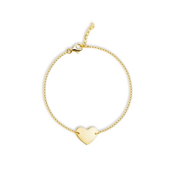 NWT Caia Heart Bracelet // 14k Gold Vermeil - Picture 1 of 1